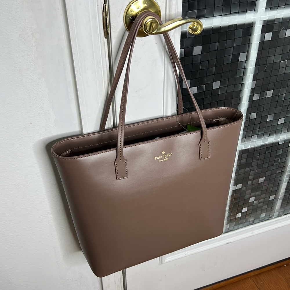 ♠️ Kate spade NWT $598 grecia Kearny street duskcity leather large tote ♠️ - Picture 2 of 15